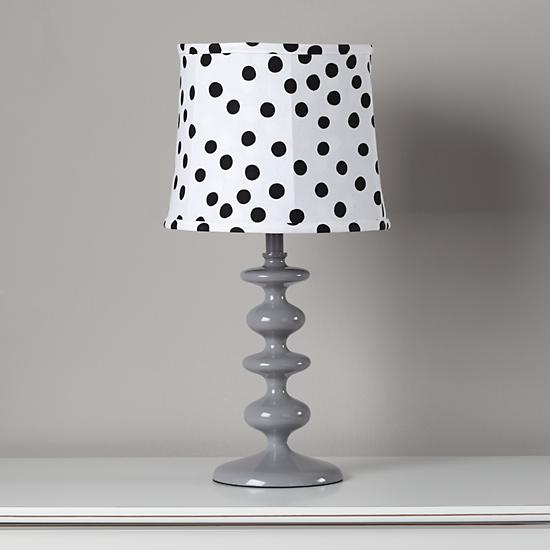 spots and dots floor shade white black